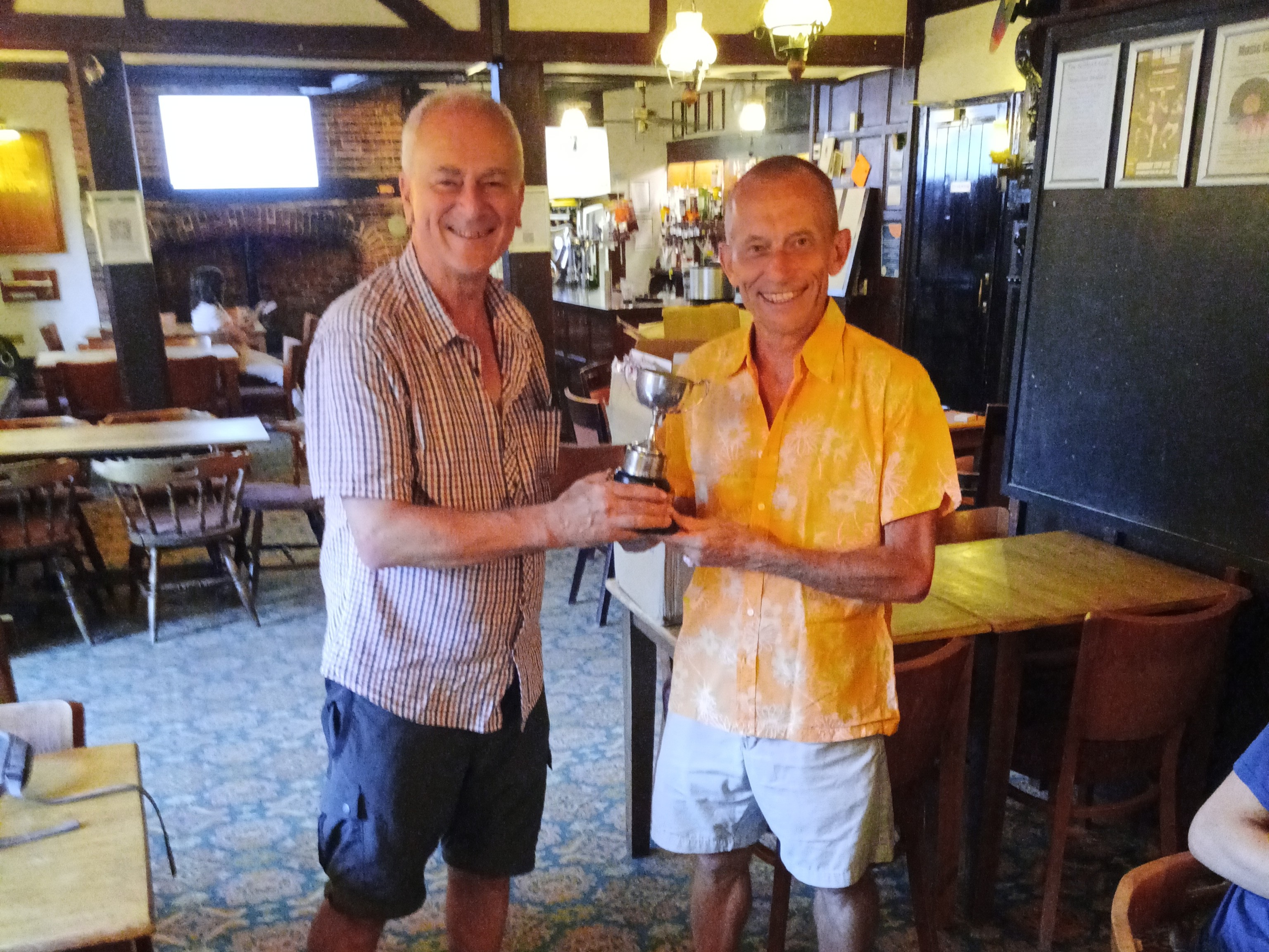 Receiving the U1750 trophy